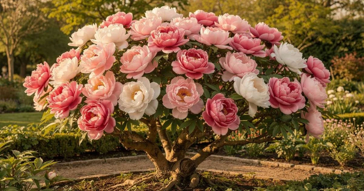 Krzew, który kwitnie dekady: peonia drzewiasta, by roślina rosła setki lat