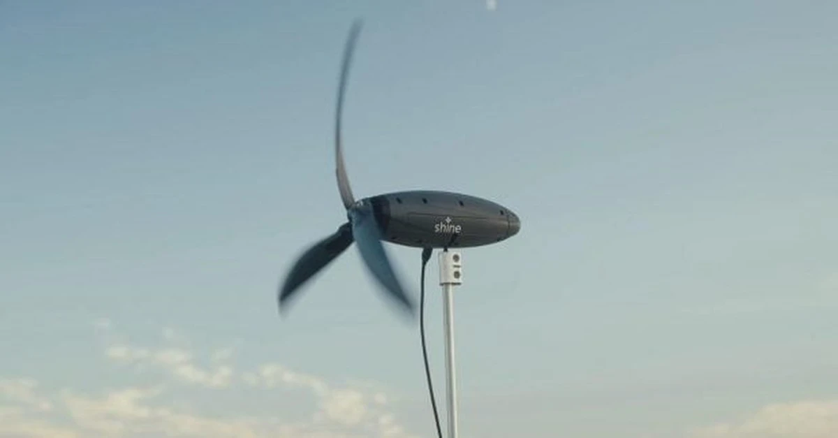 Kanadyjska turbina wiatrowa Shine 2.0: Twój przenośny generator energii na każdą kieszeń