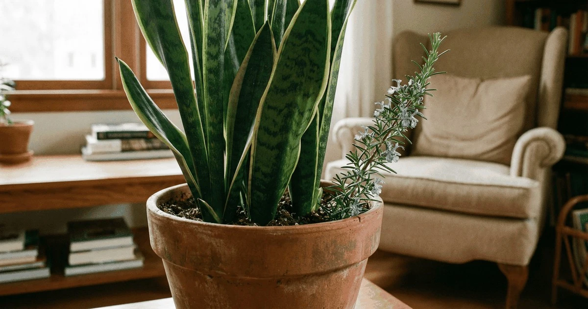Ten jeden niepozorny trik z rozmarynem sprawi, że Twoja Sansevieria będzie rosła jak szalona