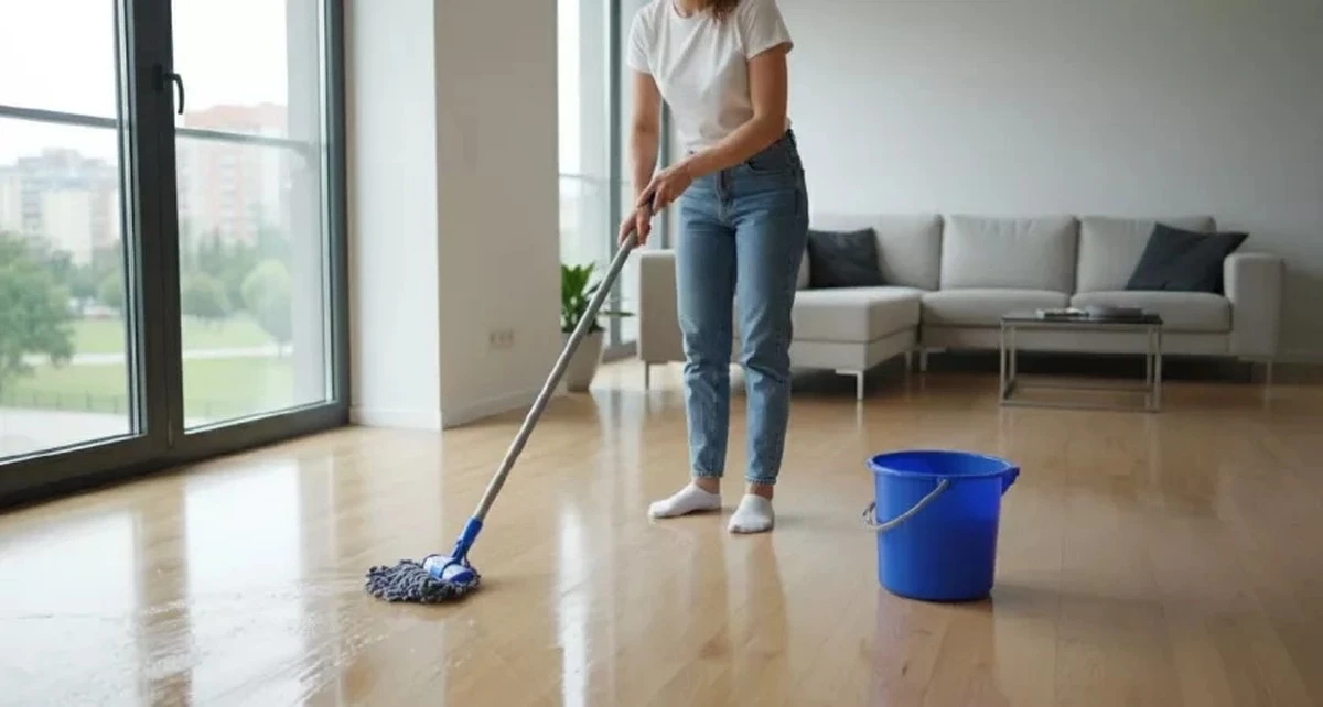 Jedna łyżka na wiadro wody – a podłogi lśnią tygodniami bez mycia