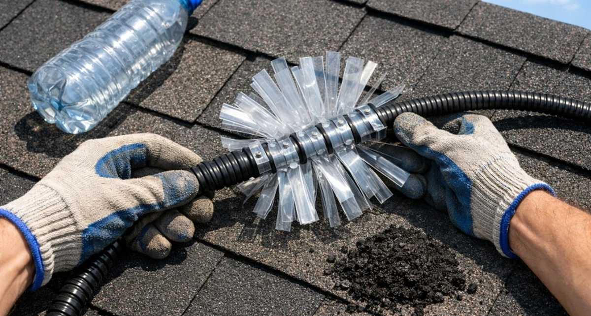 Plastikowa butelka ratuje komin: zrób własny czyścik w 5 minut i zapomnij o sadzy